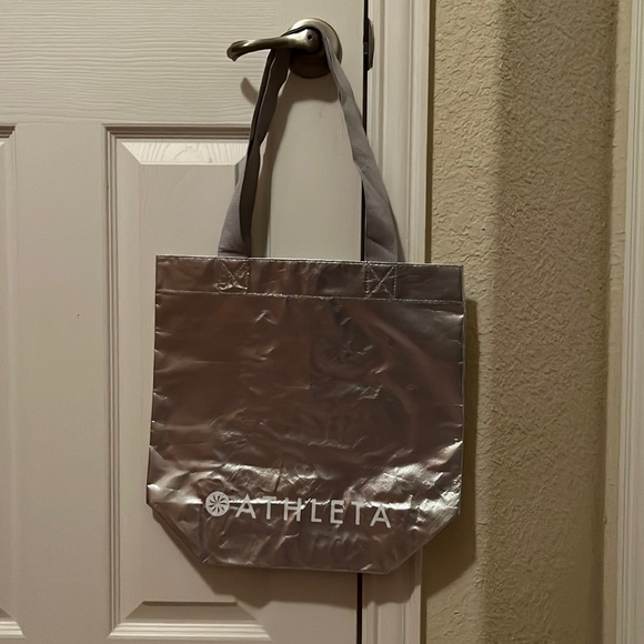 Mix & Match 3/$12 Athleta Silver Reusable Bag - Picture 1 of 4
